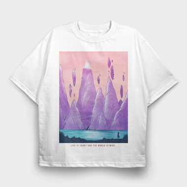 Fantasy Landscape 12, Tricou Oversize Barbati (Unisex)