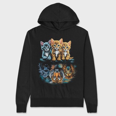 Kittens Strenght Big Cats, Hanorac Oversize Barbati (Unisex)