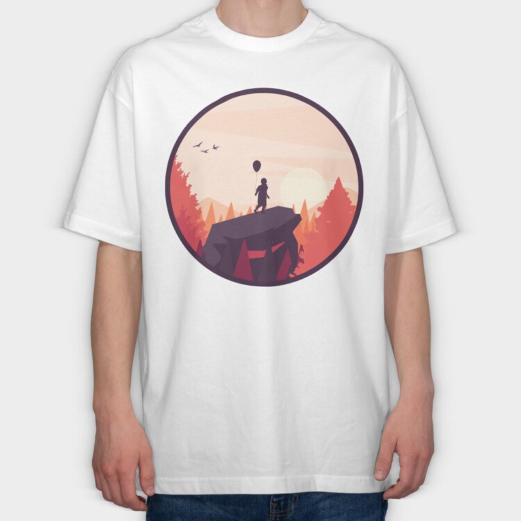 Mountain Boy, Tricou Oversize Barbati (Unisex)