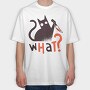 Knife Cat, Tricou Oversize Barbati (Unisex)
