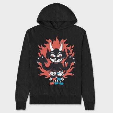 Cuphead 6, Hanorac Oversize Barbati (Unisex)