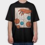 Hand Planets, Tricou Oversize Barbati (Unisex)