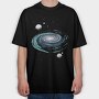 Space Nebula, Tricou Oversize Barbati (Unisex)