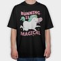 Running Is Magical, Tricou Oversize Barbati (Unisex)