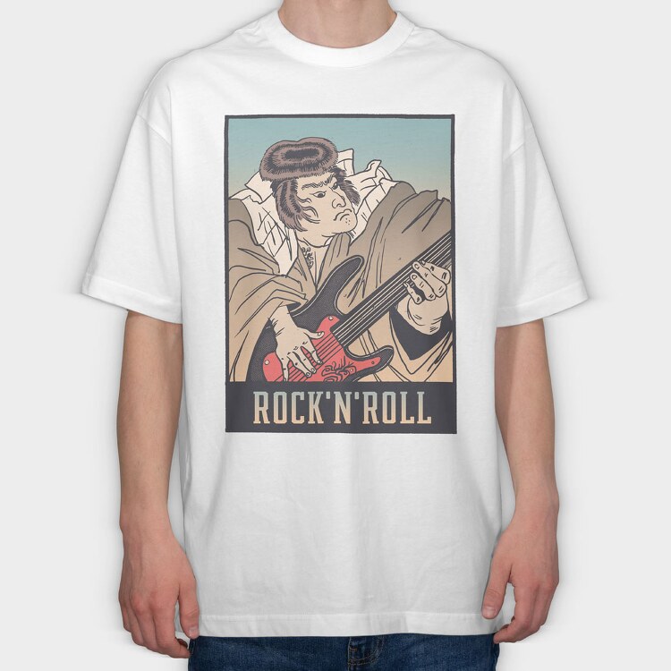 Rockand Roll Ukiyo, Tricou Oversize Barbati (Unisex)
