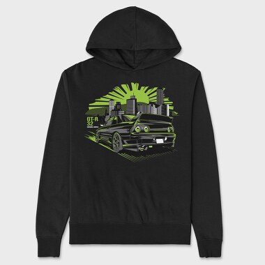 Godzilla GT-R R32, Hanorac Oversize Barbati (Unisex)