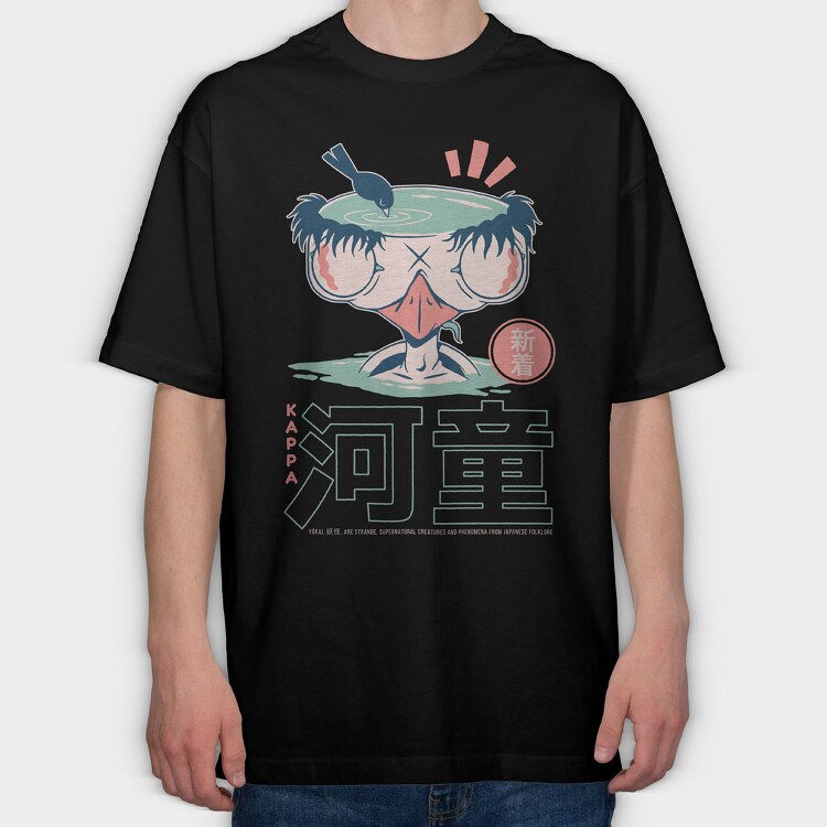 Kappa Yokai, Tricou Oversize Barbati (Unisex)