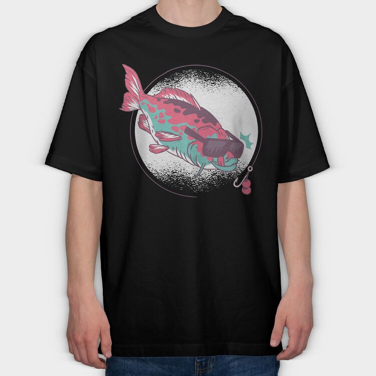 Carpa Fish, Tricou Oversize Barbati (Unisex)