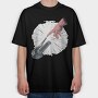 Hand And Motorcycle, Tricou Oversize Barbati (Unisex)