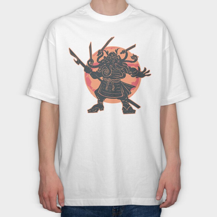 Samurai, Tricou Oversize Barbati (Unisex)
