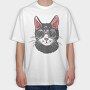 Sunglasses Cat, Tricou Oversize Barbati (Unisex)