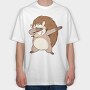 Hedgehog, Tricou Oversize Barbati (Unisex)