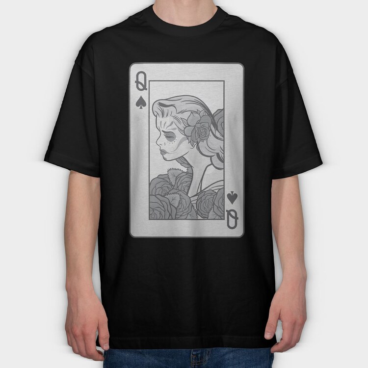 Poker Card, Tricou Oversize Barbati (Unisex)