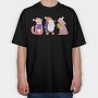 Christmas Animals, Tricou Oversize Barbati (Unisex)