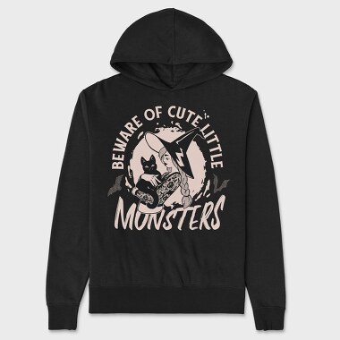 Beware of Cute Little Monsters, Hanorac Oversize Barbati (Unisex)