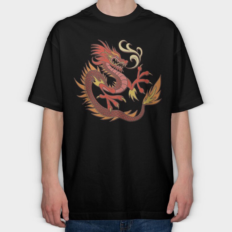 Dragon, Tricou Oversize Barbati (Unisex)