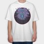 Lion Vaporwave, Tricou Oversize Barbati (Unisex)