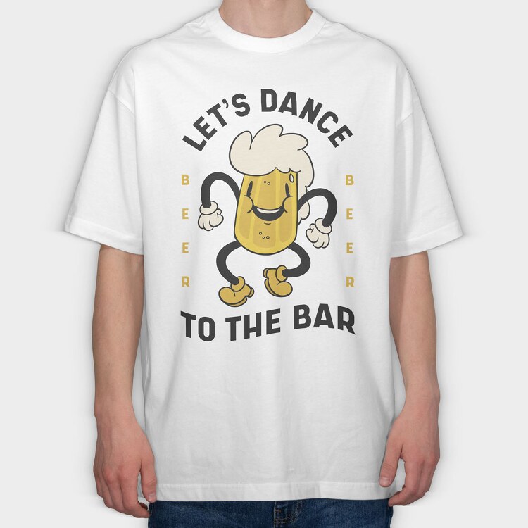 Beer Dancing, Tricou Oversize Barbati (Unisex)