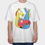 Crazy Horses, Tricou Oversize Barbati (Unisex)