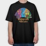 Dungeons Meeples, Tricou Oversize Barbati (Unisex)
