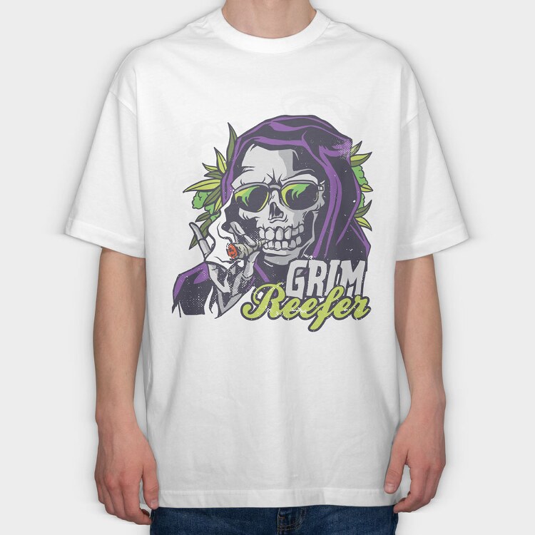 Grim Reefer, Tricou Oversize Barbati (Unisex)