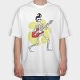 Guitar Skeleton, Tricou Oversize Barbati (Unisex)