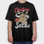Reindeer Smoking, Tricou Oversize Barbati (Unisex)