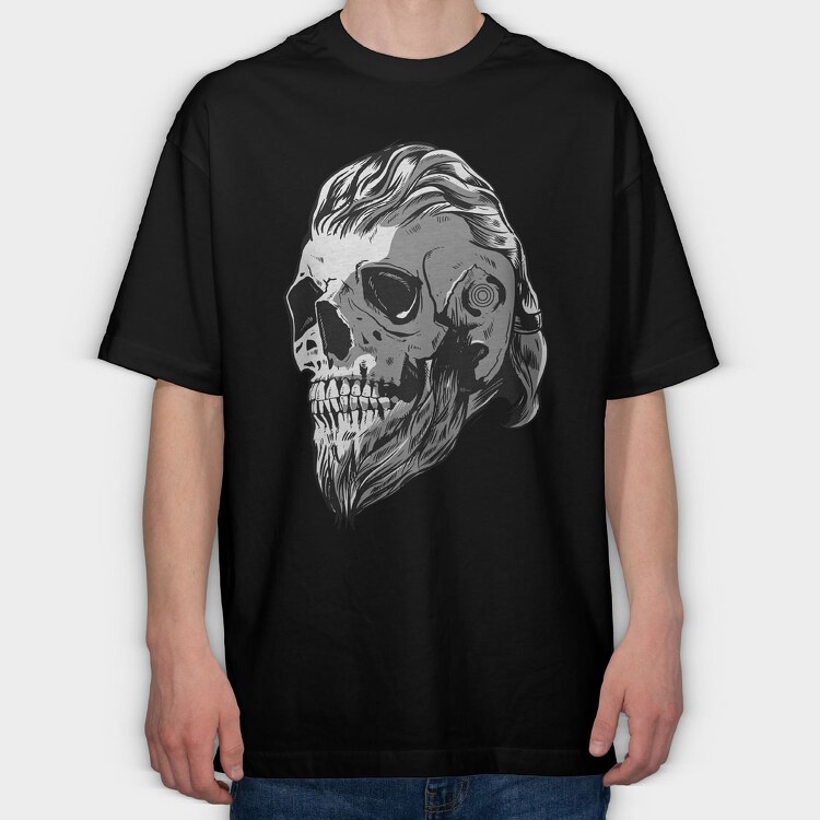 Vikingskull, Tricou Oversize Barbati (Unisex)