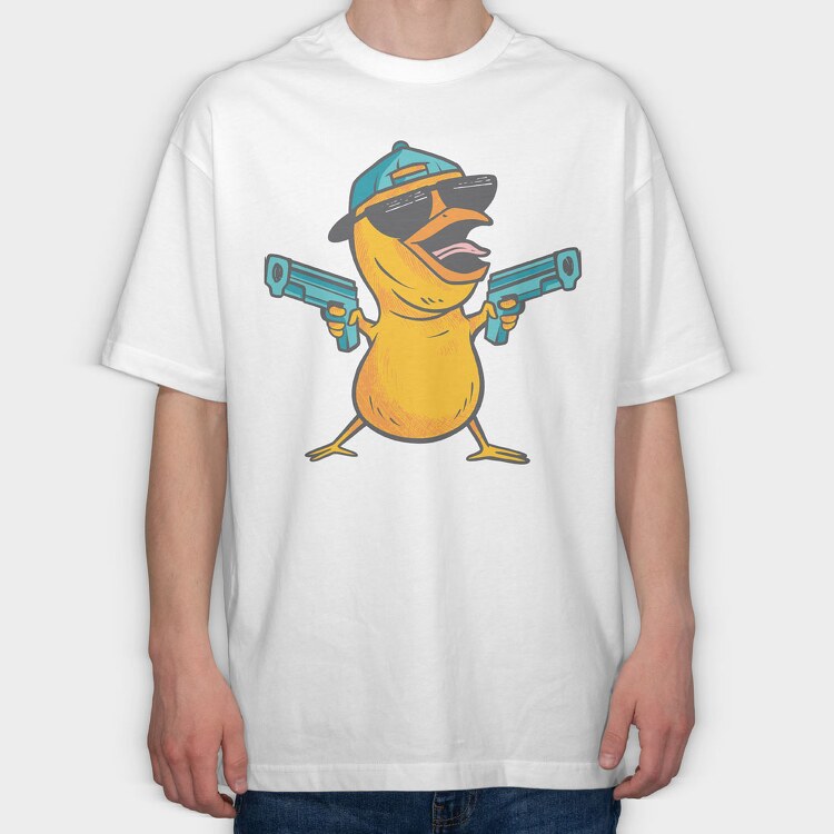 Chicken Guns, Tricou Oversize Barbati (Unisex)