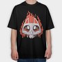 Devil Cat, Tricou Oversize Barbati (Unisex)