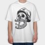 Marine Skull, Tricou Oversize Barbati (Unisex)