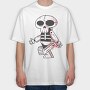 Robot Skull, Tricou Oversize Barbati (Unisex)