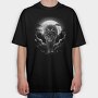 Wolf Woods Moon, Tricou Oversize Barbati (Unisex)