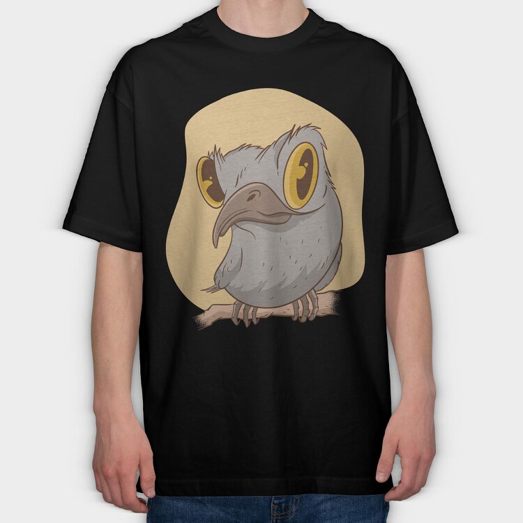 Urutau Bird, Tricou Oversize Barbati (Unisex)