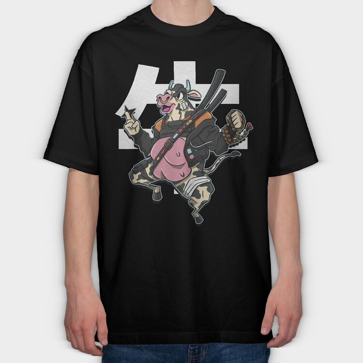 Cow, Tricou Oversize Barbati (Unisex)