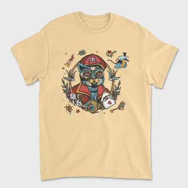 Cat Pirate Dreams, Tricou Barbati (Unisex)