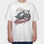 Surfing Orca, Tricou Oversize Barbati (Unisex)