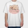 Bunny Sleeping, Tricou Oversize Barbati (Unisex)