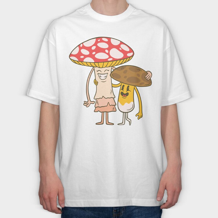 Mushrooms, Tricou Oversize Barbati (Unisex)