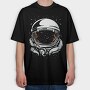 Astronaut Abstract, Tricou Oversize Barbati (Unisex)