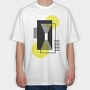Geometric Stroke, Tricou Oversize Barbati (Unisex)