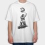 Astronaut Moon, Tricou Oversize Barbati (Unisex)
