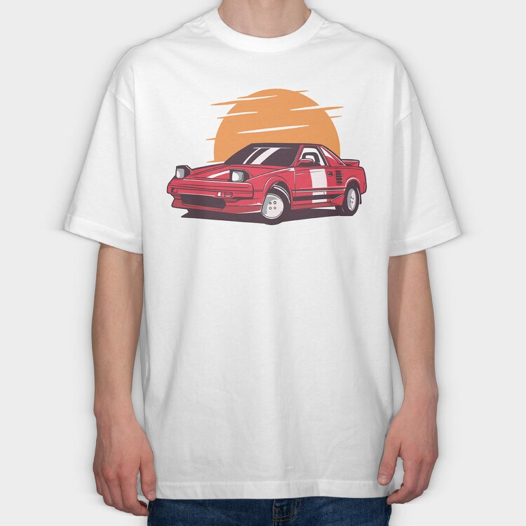 Sport Car, Tricou Oversize Barbati (Unisex)