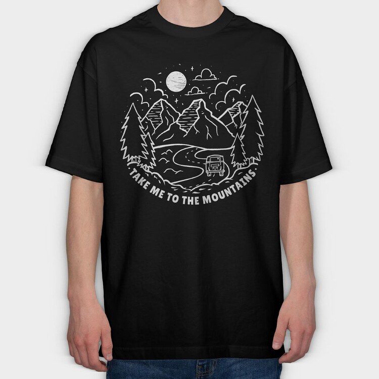 Mountains Rute, Tricou Oversize Barbati (Unisex)