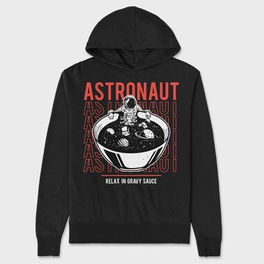 Astronaut Gravy Bowl, Hanorac Oversize Barbati (Unisex)