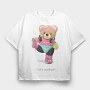 Bear Workout Vibes, Tricou Oversize Barbati (Unisex)