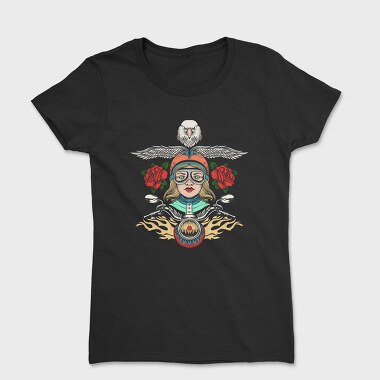 Biker Chick Rose, Tricou Femei