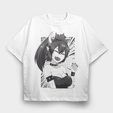 Cat Devil Chic, Tricou Oversize Barbati (Unisex)