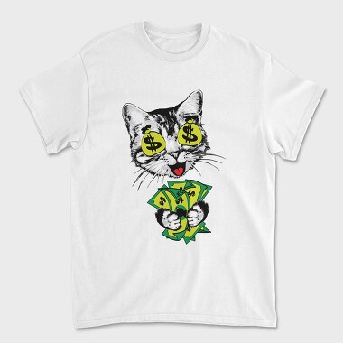 Cat Money Eyes, Tricou Barbati (Unisex)