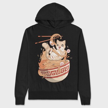 Cat Noodle Dreams, Hanorac Oversize Barbati (Unisex)